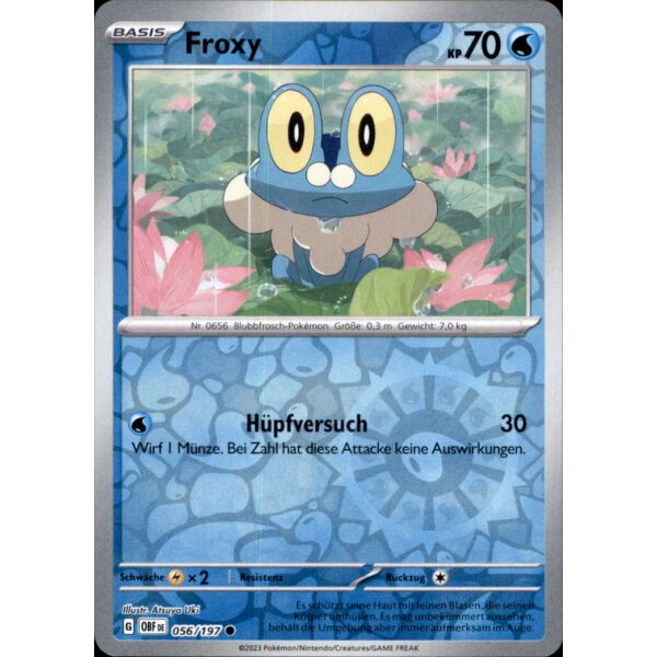 056/197 - Froxy - Reverse Holo - OBF Karmesin & Purpur