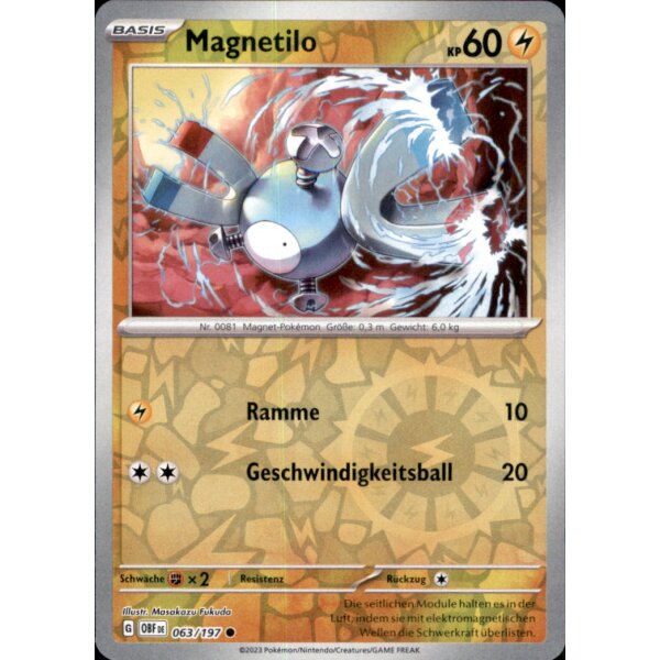 063/197 - Magnetilo - Reverse Holo - OBF Karmesin & Purpur