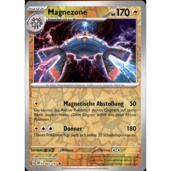 065/197 - Magnezone - Reverse Holo - OBF Karmesin & Purpur