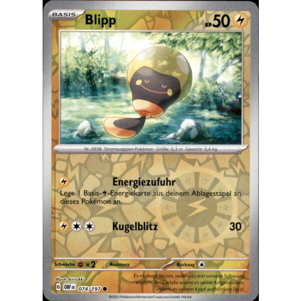 074/197 - Blipp - Reverse Holo - OBF Karmesin & Purpur