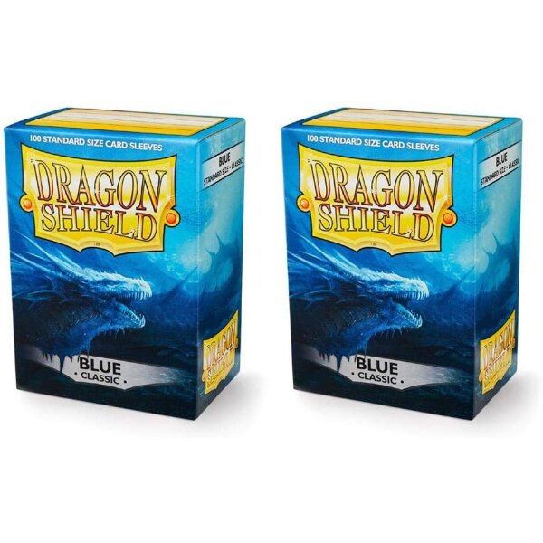 2x Dragon Shield Classic Sleeves - Blue (2x100 Sleeves)