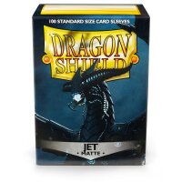 Dragon Shield Standard Sleeves - Matte Jet (100 Sleeves)