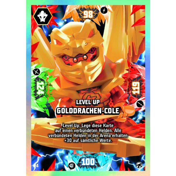 4 - Level-Up - Golddrachen-Cole - Helden - Serie 8 NEXT LEVEL