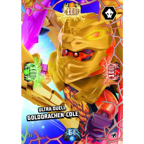 20 - Ultra Duel - Golddrachen-Cole - Ultra-Doppelkarten - Serie 8 NEXT LEVEL