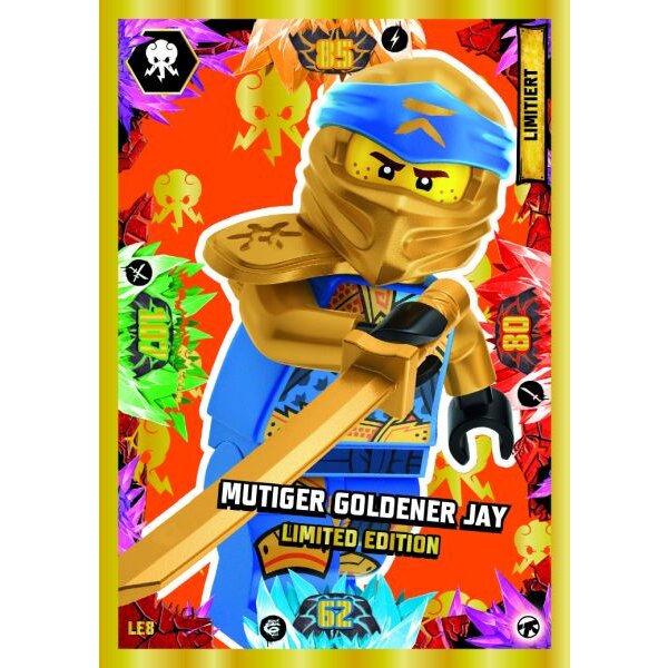 LE08 - Mutiger Goldener Jay - Limitierte Karte - Serie 8 NEXT LEVEL