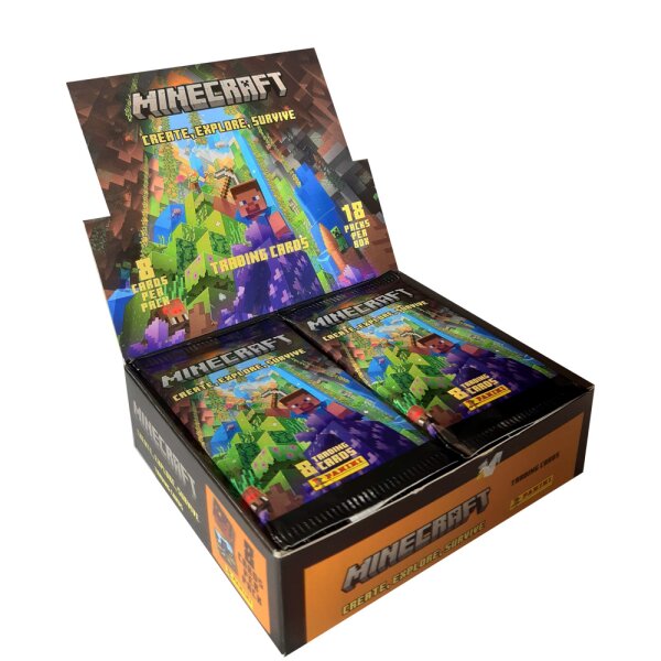 Minecraft - Create Explore Survive Serie 3 Trading Cards - 1 Display (18 Booster)