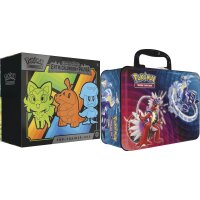 Pokemon - KP02 Entwicklungen in Paldea - Top Trainer Box - Karmesin & Purpur 2 & Pokemon Back to School Collectors Sammelkoffer