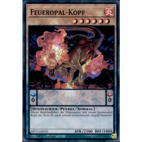 MP23-DE050 - Feueropal-Kopf - 1. Auflage