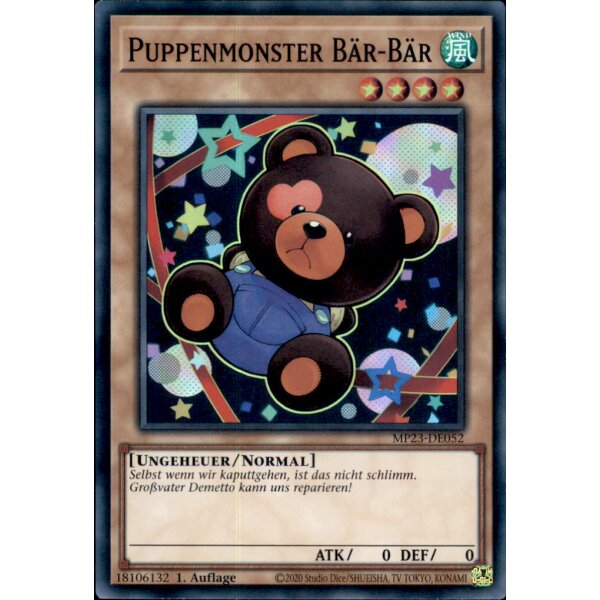 MP23-DE052 - Puppenmonster Bär-Bär - 1. Auflage