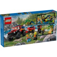 LEGO® City Feuerwehr 60412 - Feuerwehrgeländewagen mit Rettungsboot