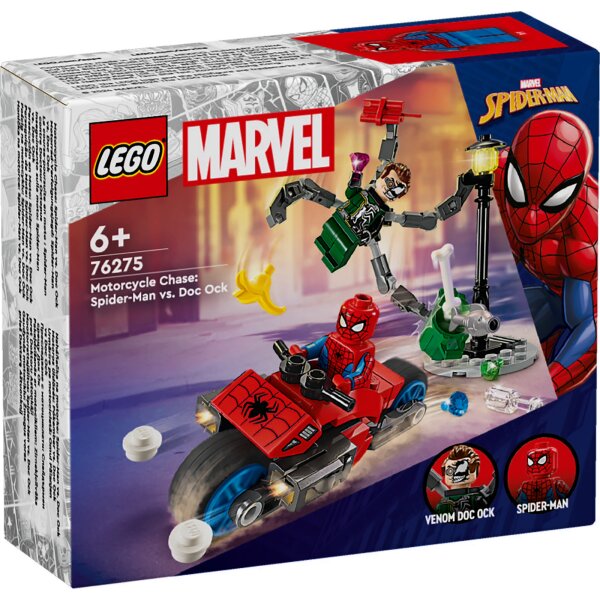 LEGO® Marvel Super Heroes™ 76275 - Motorrad-Verfolgungsjagd: Spider-Man vs. Doc Ock