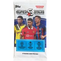Topps - UEFA SUPERSTARS 2022/23 - Trading Cards - 1 Booster