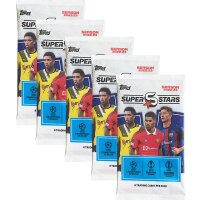 Topps - UEFA SUPERSTARS 2022/23 - Trading Cards - 5 Booster