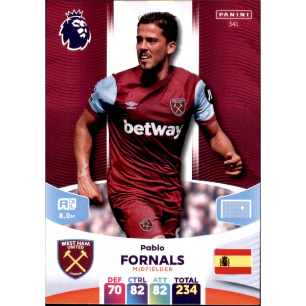 341 - Pablo Fornals - Basis Karte - 2023/2024