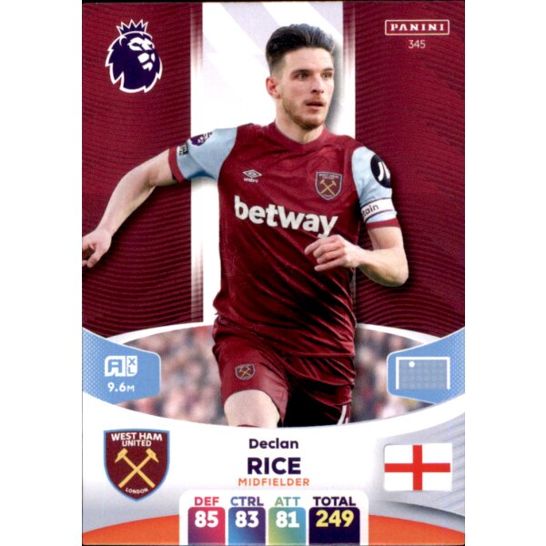 345 - Declan Rice - Basis Karte - 2023/2024