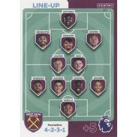 351 - West Ham United - Line-Up Card - 2023/2024