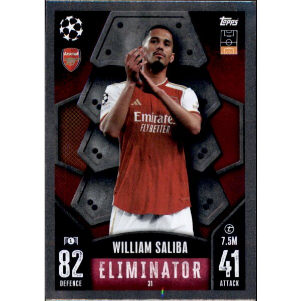 31 - William Saliba - Eliminator - 2023/2024