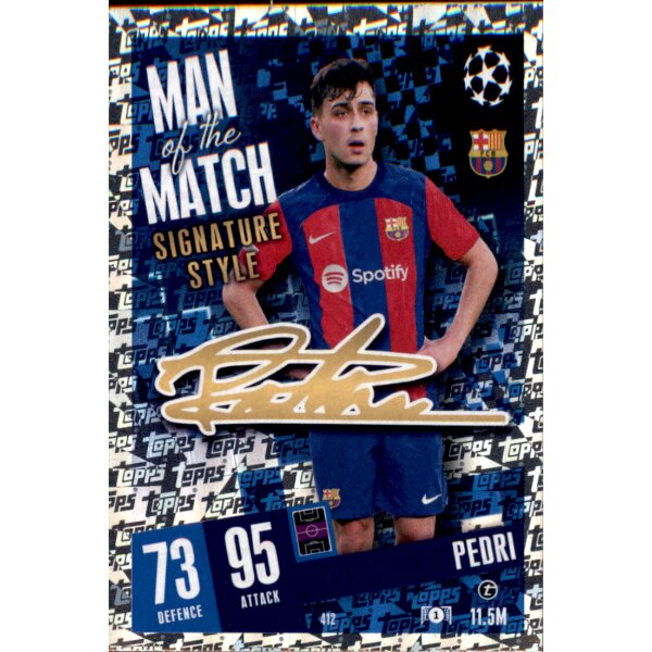 412 - Pedri - Man of the Match Signature Style - 2023/2024