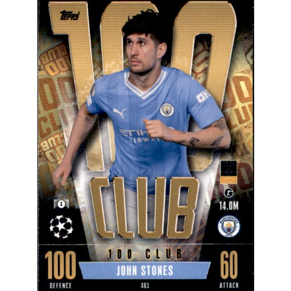 483 - John Stones - 100 Club - 2023/2024