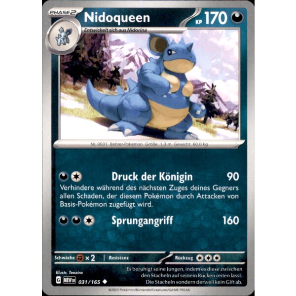 031/165 - Nidoqueen - Uncommon - Karmesin & Purpur 151