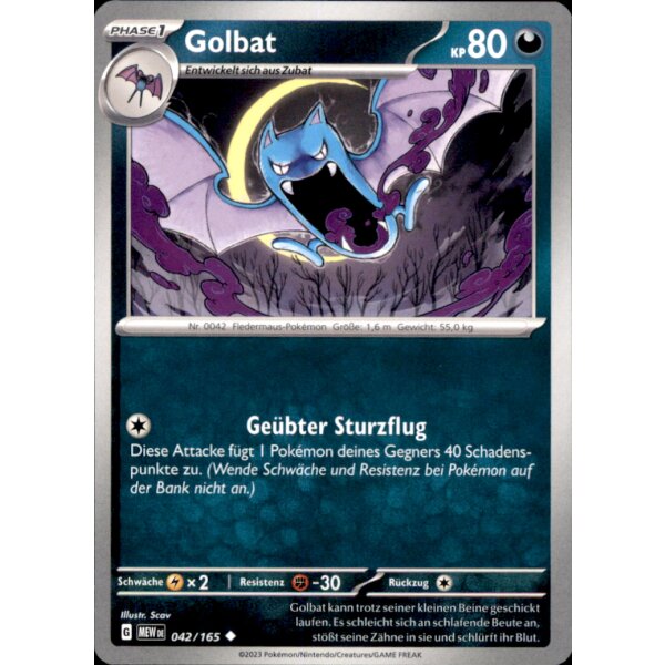 042/165 - Golbat - Uncommon - Karmesin & Purpur 151