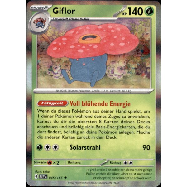 045/165 - Giflor - Holo Rare - Karmesin & Purpur 151