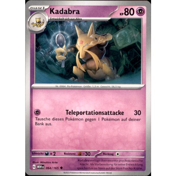 064/165 - Kadabra - Uncommon - Karmesin & Purpur 151