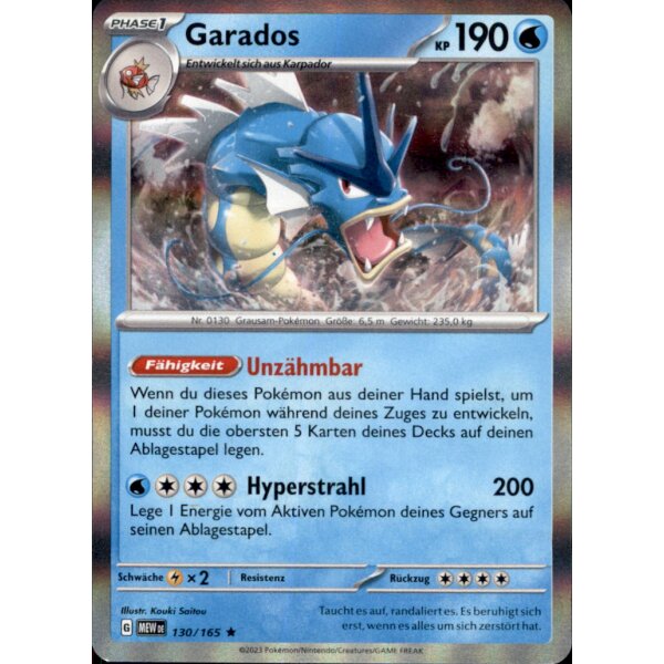 130/165 - Garados - Holo Rare - Karmesin & Purpur 151