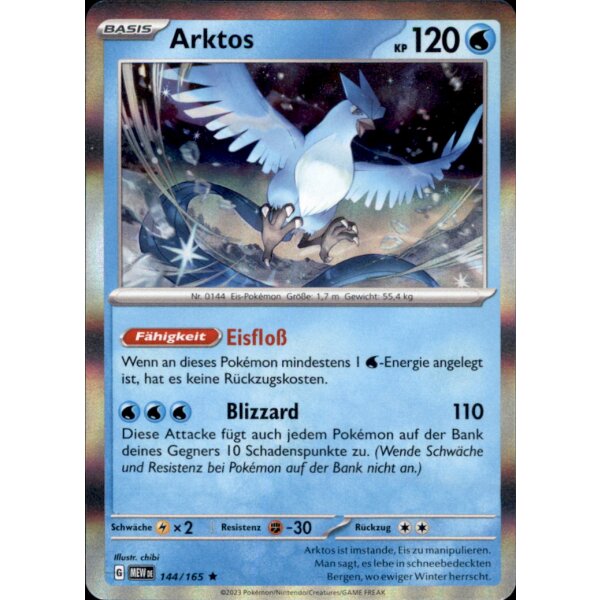 144/165 - Arktos - Holo Rare - Karmesin & Purpur 151