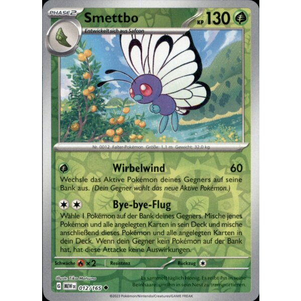 012/165 - Smettbo - Reverse Holo - Karmesin & Purpur 151