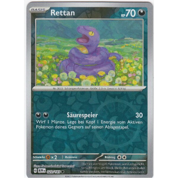 023/165 - Rettan - Reverse Holo - Karmesin & Purpur 151