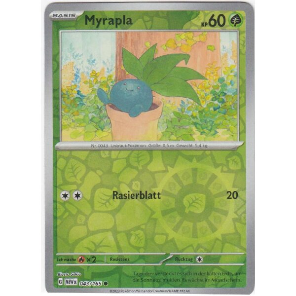 043/165 - Myrapla - Reverse Holo - Karmesin & Purpur 151