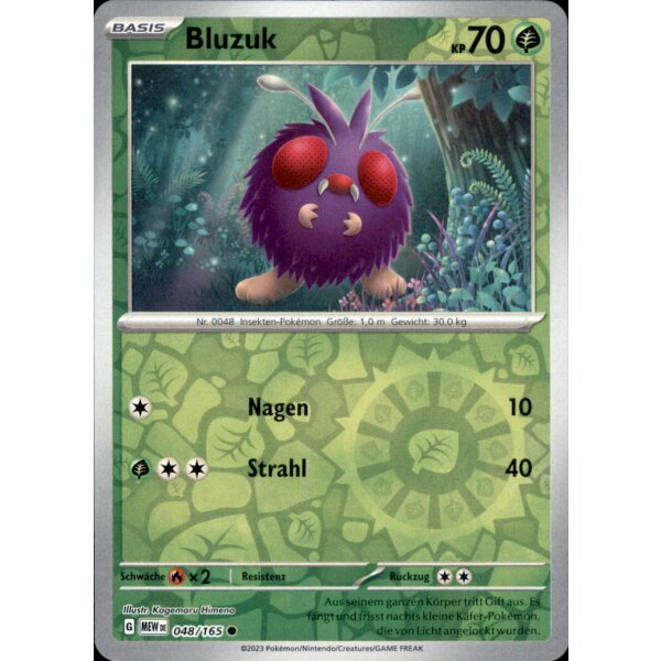 048/165 - Bluzuk - Reverse Holo - Karmesin & Purpur 151