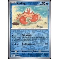 098/165 - Krabby - Reverse Holo - Karmesin & Purpur 151