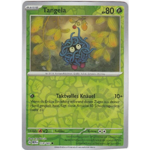 114/165 - Tangela - Reverse Holo - Karmesin & Purpur 151