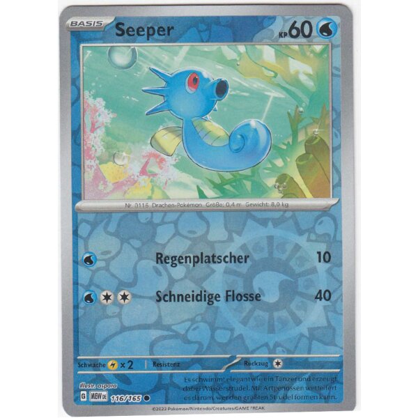 116/165 - Seeper - Reverse Holo - Karmesin & Purpur 151