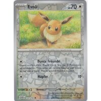 133/165 - Evoli - Reverse Holo - Karmesin & Purpur 151