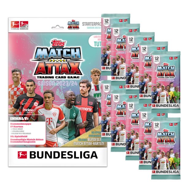 Topps Match Attax Bundesliga - 2023/24 - 1 Starter + 10 Booster