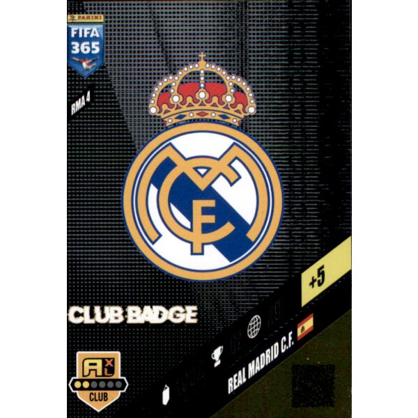 RMA 4 - Real Madrid CF - Club Badge - 2024