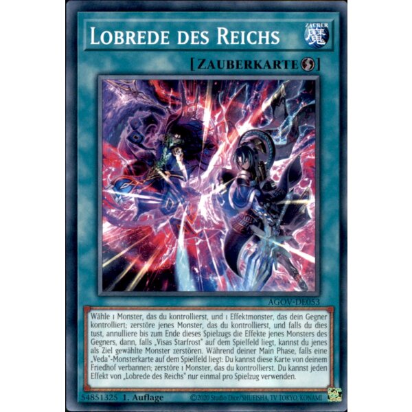 AGOV-DE053 - Lobrede des Reichs - 1. Auflage