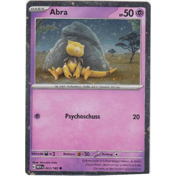 063/165 - Abra - Holo - Promokarten - Karmesin & Purpur 151