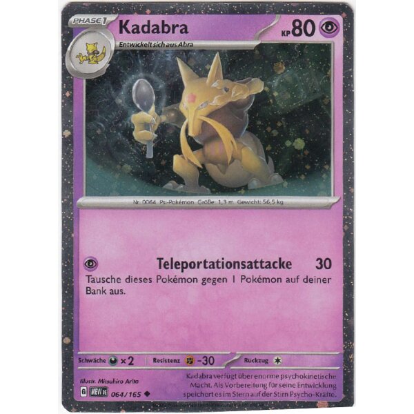 064/165 - Kadabra - Holo - Promokarte - Karmesin & Purpur 151