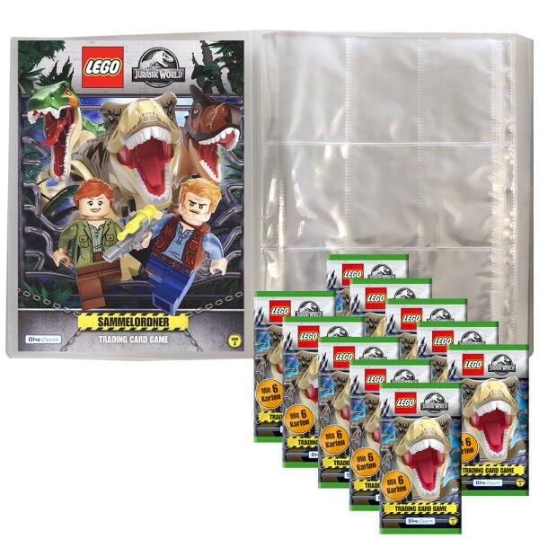 Blue Ocean - LEGO Jurassic World - Serie 3 - 1 Leere Sammelmappe + 10 Booster