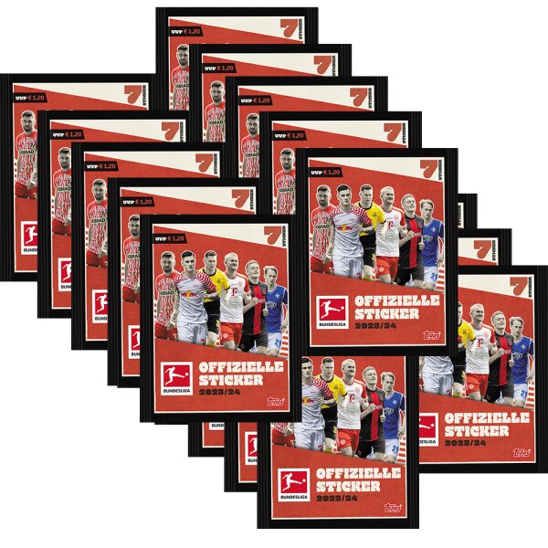 Topps Bundesliga Sammelsticker 2023/24 - 20 Tüten