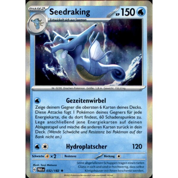 032/182 - Seedraking - Holo Rare - PAR Paradoxrift