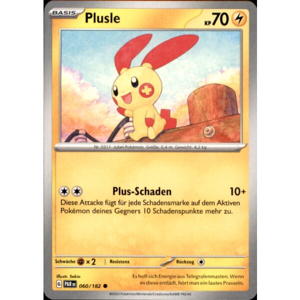 060/182 - Plusle - Common - PAR Paradoxrift