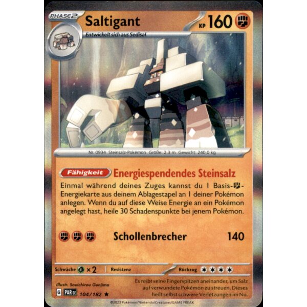 104/182 - Saltigant - Holo Rare - PAR Paradoxrift