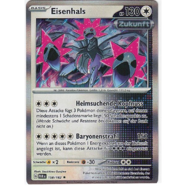 158/182 - Eisenhals - Holo Rare - PAR Paradoxrift