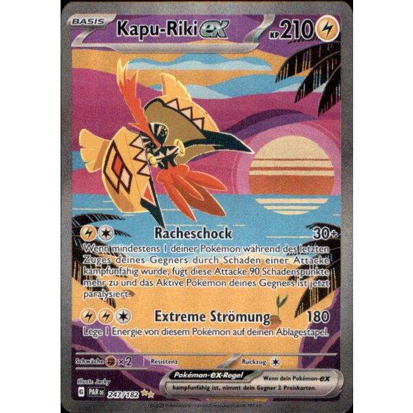 247/182 - Kapu-Riki EX - Special Illustration Rare - PAR Paradoxrift