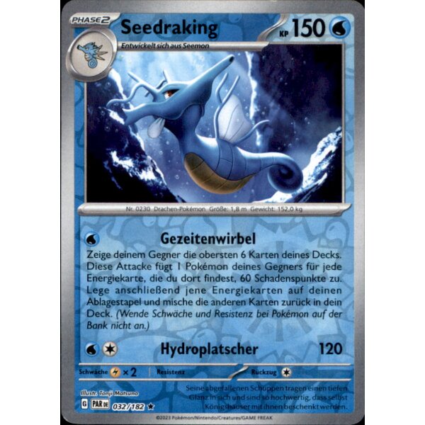 032/182 - Seedraking - Reverse Holo - PAR Paradoxrift